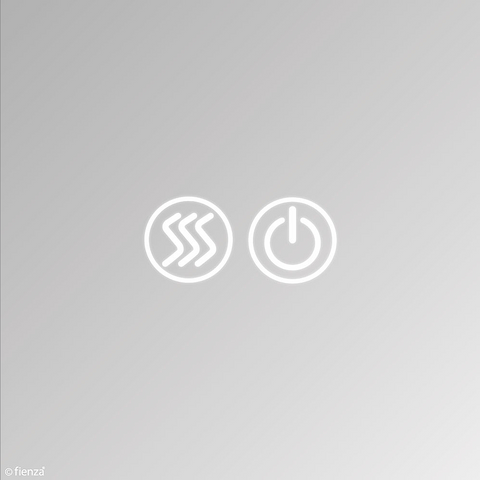 Fienza Mirror LED Cabinet 1200mm Satin Black PSC1200B-LED