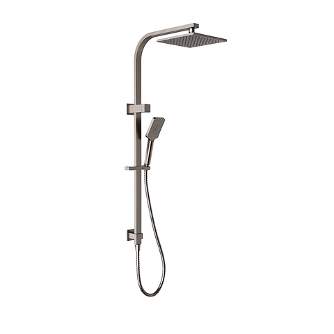 P&P Eden Square Twin Shower Brushed Nickel PHC7121S-BN