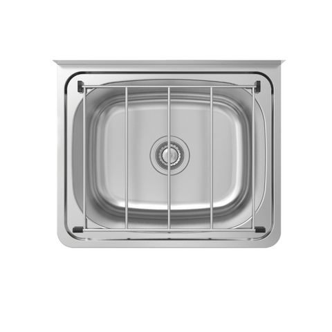 Fienza Cleaners Single 35L Sink (Basket Waste Not Inc.) Stainless Steel 68800