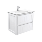 Fienza Rotondo Hampton 750mm Wall Hung Vanity Unit White ROT75T