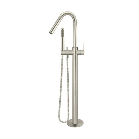 Meir Round Freestanding Bath Spout and Hand Shower Brushed Nickel MB09PD-PVDBN