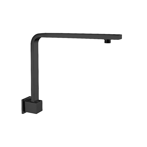 Nero Square Swivel Shower Arm Matte Black NR505MB