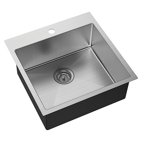Fienza Hana Single 42L Laundry Sink (No Overflow) Stainless Steel 68502