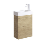 Fienza Edge Scandi Oak Wall Hung 450mm Vanity With Overflow 45RS-OF