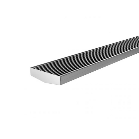 Phoenix V Channel Drain HG 100 x 1215mm Outlet 90mm Stainless Steel 201-2245-51