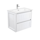 Fienza Joli Hampton 750mm Wall Hung Vanity Unit White JOL75T