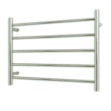 Radiant Low Voltage Polished 750 x 550mm Round Heated Towel Rail (Right Wiring) 12V-RTR03RIGHT