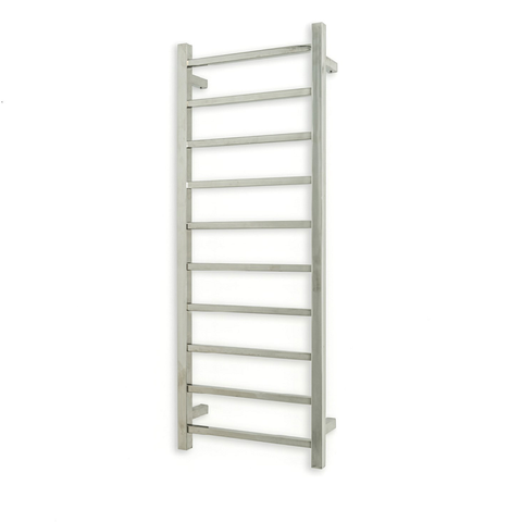 Radiant Polished 430 x 1100mm Square Heated Towel Rail (Left Wiring) STR430LEFT