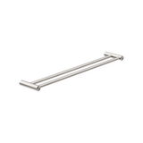 Nero New Mecca Double Towel Rail 600mm Brushed Nickel NR2324DBN
