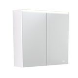 Fienza Mirror LED Cabinet 750mm Gloss White PSC750W-LED