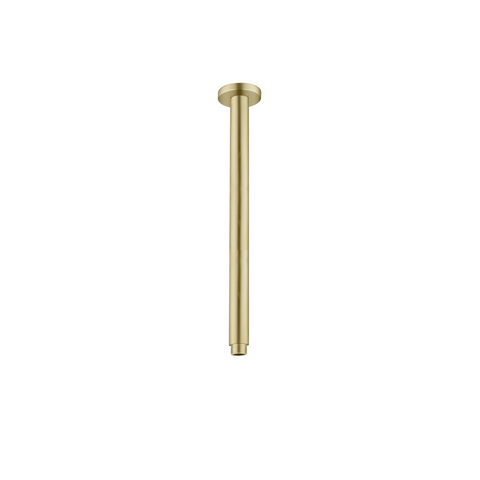 Nero Round Ceiling Arm 300mm Length Brushed Gold NR503300BG