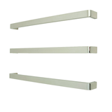 Radiant Polished 800mm Single Square Bar with Rounded ends Polished Heated (Left or Right Wiring) VAIL-800