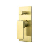 Ikon Ceram Wall Mixer with Diverter Brushed Gold HYB636-501BG