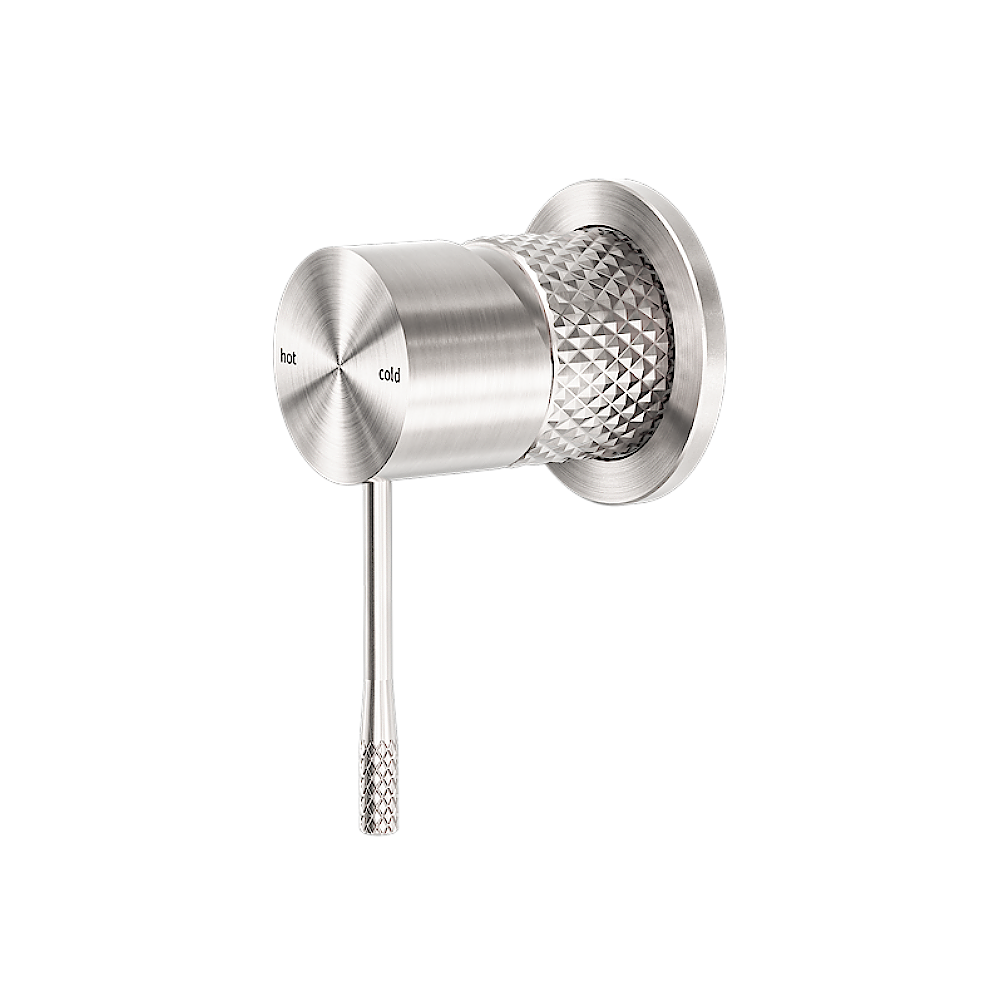 Nero Opal Shower Mixer with 60mm Plate Brushed Nickel NR251909hBN