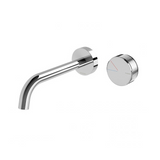 Phoenix Axia Wall Basin/Bath Curved Outlet Mixer Set 180mm Chrome 117-7815-00