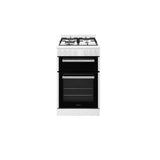Euromaid Freestanding 54cm Gas Oven with Gas Cooktop White EFS54FC-DGW