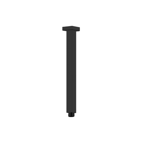 Nero Square Ceiling Arm 450mm Length Matte Black NR504450MB