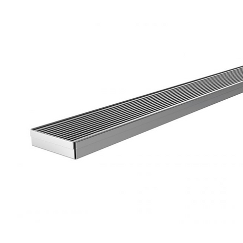 Phoenix Flat Channel Drain HG 75 x 1200mm Outlet 45mm Stainless Steel 200-2141-51
