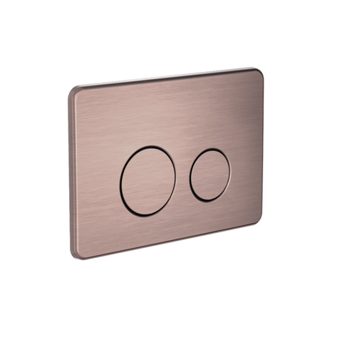 Nero Toilet Push Plate In Wall Brushed Bronze NRPL001BZ