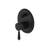 Nero York Shower Mixer with Diverter with Metal Lever Matte Black NR692109a02MB