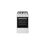 Euromaid Freestanding 54cm Gas Oven with Gas Cooktop White EFS54FC-SGW