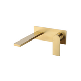 P&P Ruki Wall Mixer & Spout Brushed Gold PBS3003BG