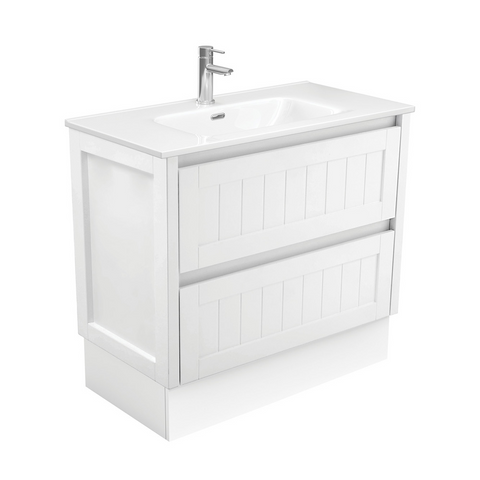 Fienza Joli Hampton 900mm Vanity Unit with Kickboard White JOL90TK