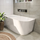 Decina Natalia 1700 Left Back to Wall Freestanding Bath White NA1700LW