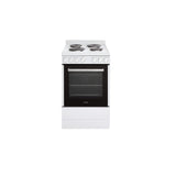 Euromaid Freestanding 54cm All Electric Oven with Electric Cooktop White EFS54FC-SEW