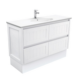 Fienza Rotondo Hampton 1200mm Vanity Unit with Kickboard White ROT120TK