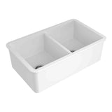 Turner Hasting Butler Cuisine Double Bowl Inset/ Undermount Sink 81 X 49 White CUD81FS