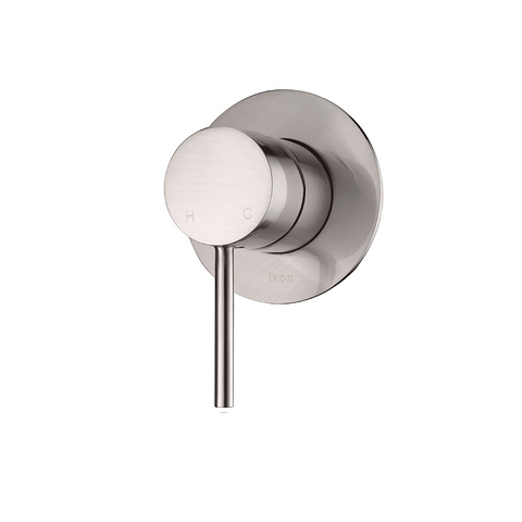 Ikon Hali Wall Mixer (Cover plate 80mm) Brushed Nickel HYB88-301BN