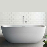 Decina Valentina Freestanding Bath 1500x800x600mm Matte White VA1500MW