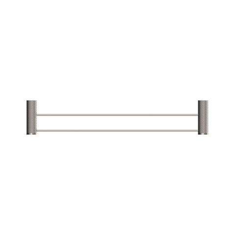 Nero Opal Double Towel Rail 600mm Brushed Nickel NR2524dBN