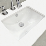 Fienza Crystal Pure Undermount Stone Top, Hampton 1200mm Vanity Unit with Kickboard White SC120TK