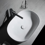 Eva Oval Counter Top Basin 480mm Matte White BEQOV-MW