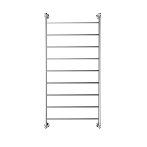 Fienza Lillian Heated Towel Ladder 600x1208mm 9 Bars Chrome 81060120