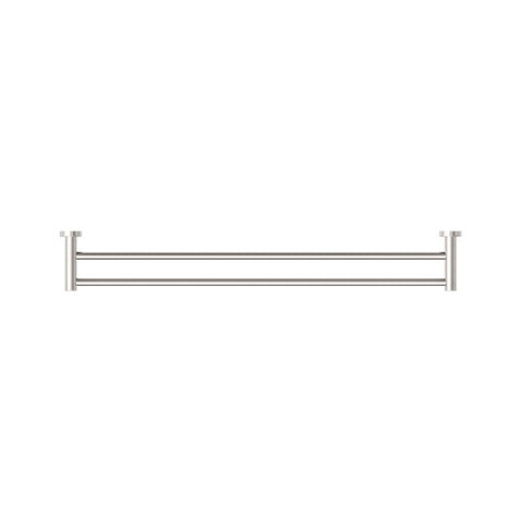 Nero Dolce Double Towel Rail 800mm Brushed Nickel NR2030DBN