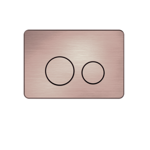Nero Toilet Push Plate In Wall Brushed Bronze NRPL001BZ