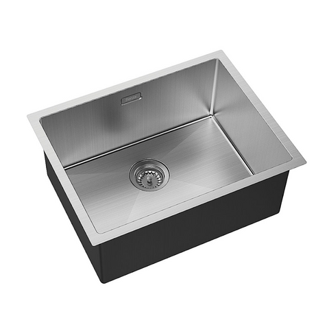 Fienza Hana Single 50L Laundry Sink (Overflow) Stainless Steel 68501