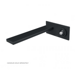 Phoenix Zimi Wall Basin / Bath Mixer Set 200mm (handles sold separately) Matte Black 116-7813-10