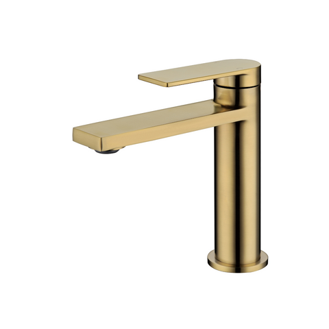 P&P Ruki Basin Mixer Brushed Gold PBS2001BG