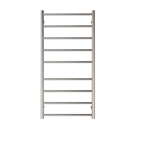 Fienza Isabella Heated Towel Ladder 600x1200mm 9 Bars Brushed Nickel 82760120BN