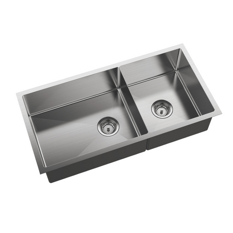 Fienza Hana Double Kitchen Sink 40L/27L Stainless Steel 68406