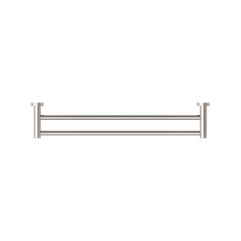 Nero Dolce Single Double Rail 600mm Brushed Nickel NR2024DBN