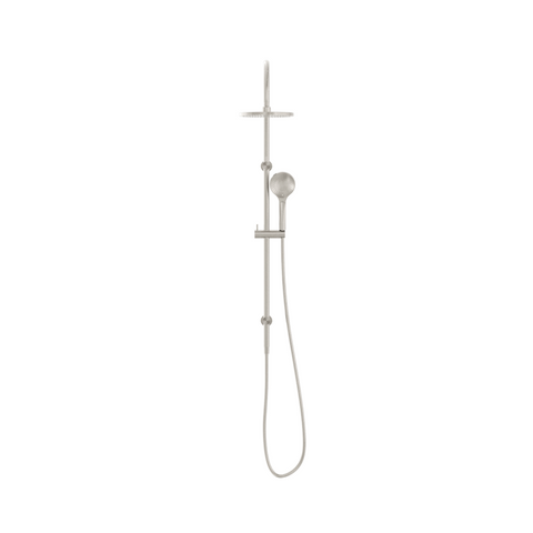 Nero Mecca Twin Shower With Air Shower Brushed Nickel NR221905bBN