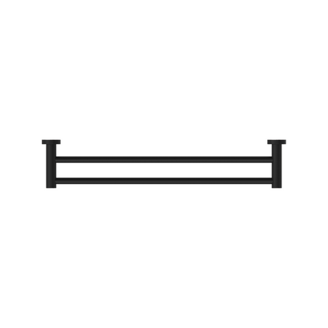 Nero Dolce Single Double Rail 600mm Matte Black NR2024DMB