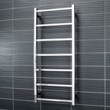 Radiant Polished 500 x 1130mm Square Non Heated Towel Rail SLTR02-500