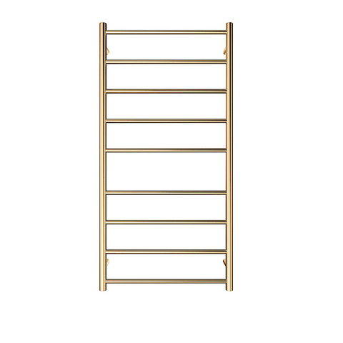 Fienza Isabella Heated Towel Ladder 600x1200mm 9 Bars Urban Brass 82760120UB