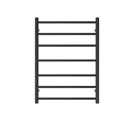 Fienza Isabella Heated Towel Ladder 600x800mm 7 Bars Matte Black 8276080MB